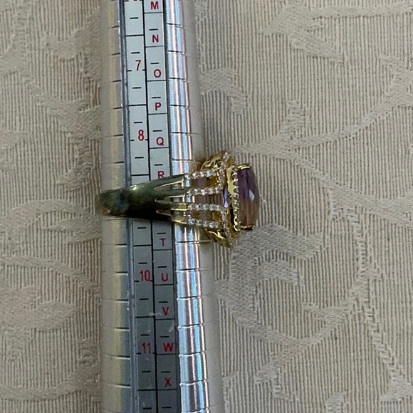 Daniel Steiger *gold plated over SS 925 CZs Genuine Ametrine *damage on GP - Picture 6 of 11